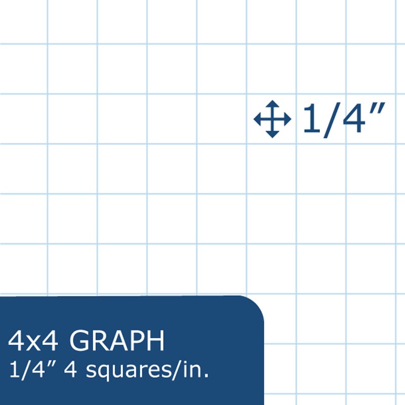 ROARING SPRING Science Lab Notebook, 4x4 Graph Ruled, 50 Numbered Carbonless Sets, 11" x 9", White/Blue Paper, Proudly Made in USA, Hard Board Cover - Image 3